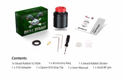 HELLVAPE DEAD RABBIT V2 RDA BLACK